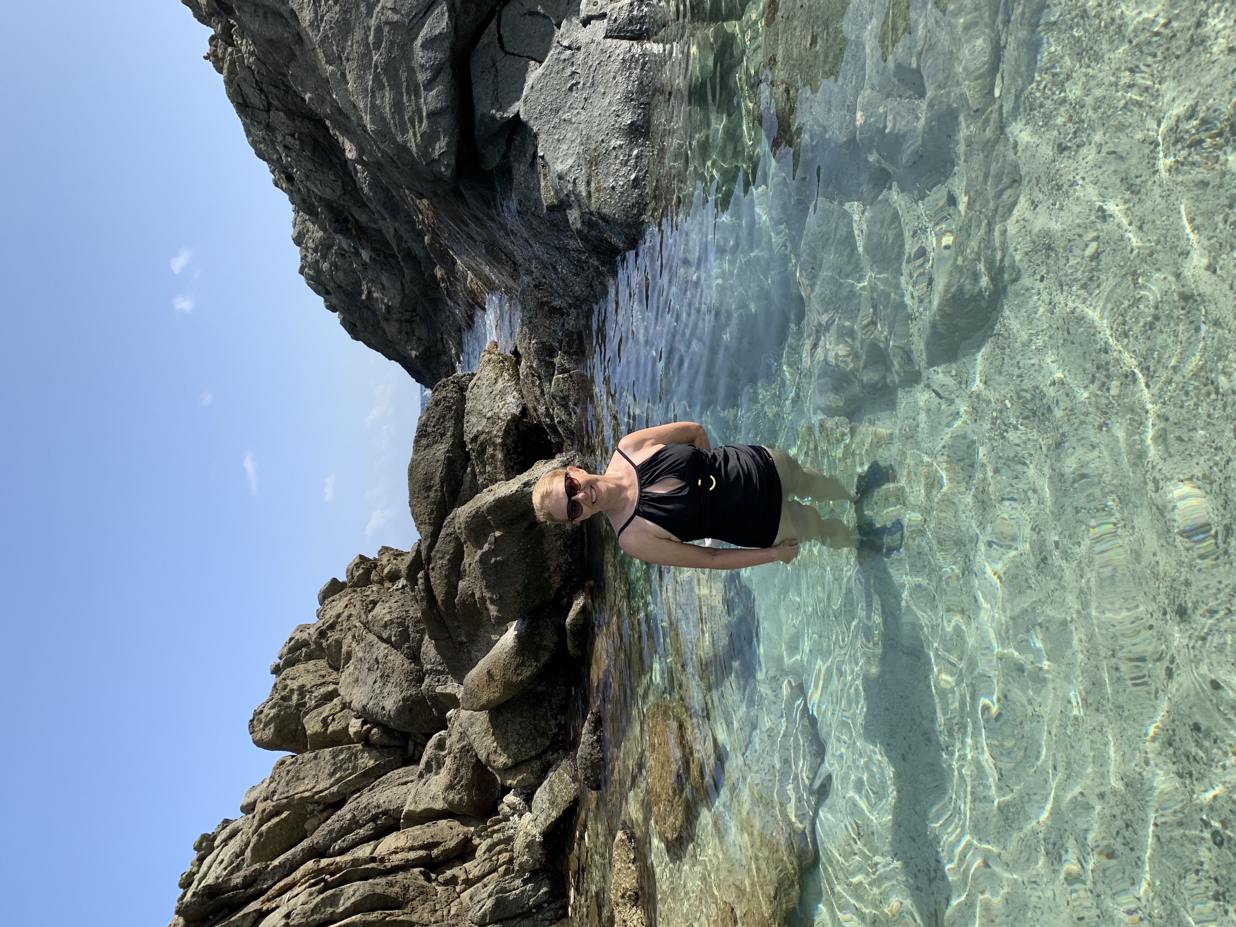 Admiral Donna McNamara at The Baths, Virgin Gorda, BVI